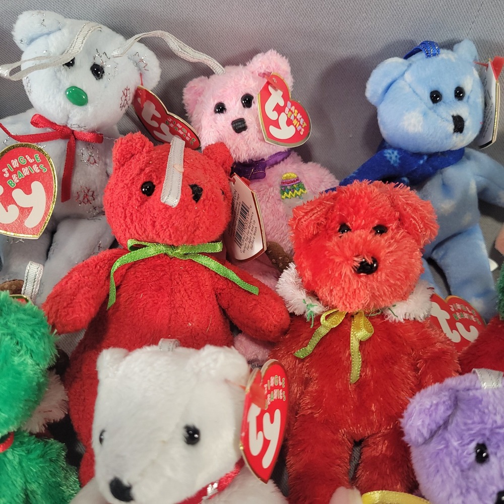 Ty Jingle & Basket Beanies Holiday Christmas Plush Ornaments Lot 18 - Picture 6 of 10